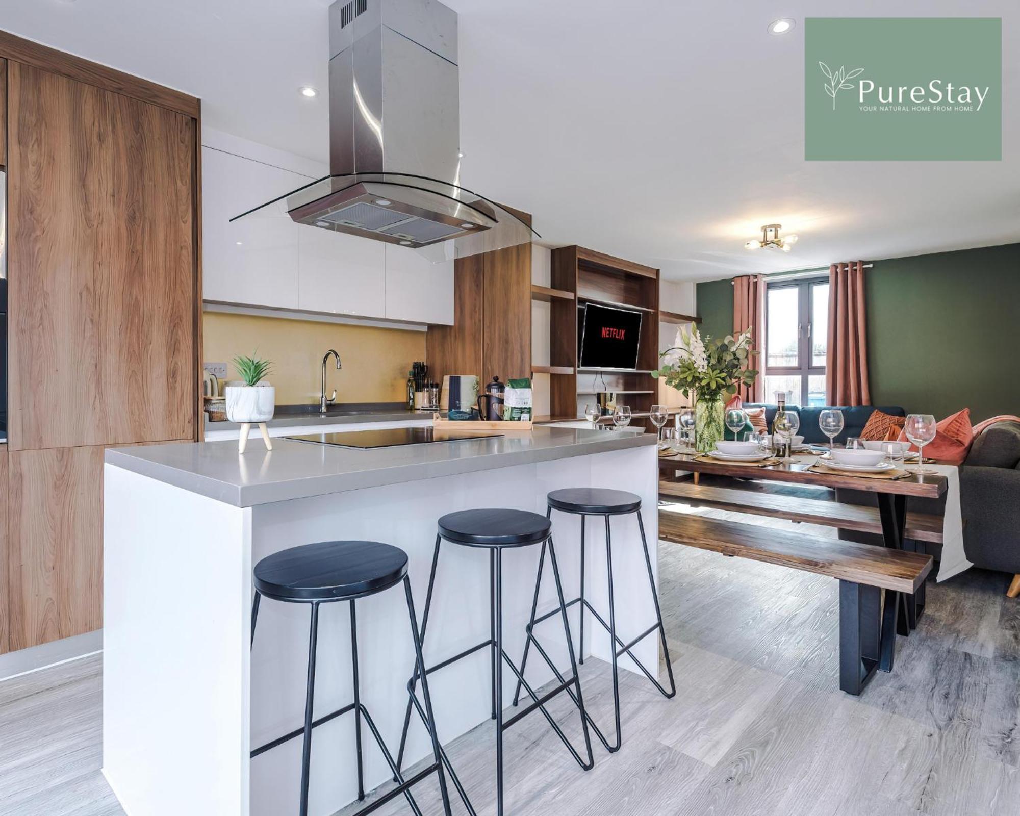Stunning Five Bedroom Manchester House With Free Parking By Purestay Short Lets & Serviced Accommodation 外观 照片